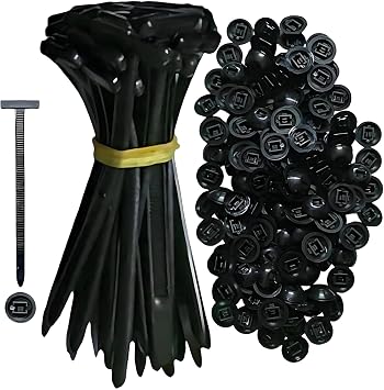Nylon Universal Cable Ties Buckle with Multiple Functions Nylon Zippers Plastic Cable Ties Tools Fasteners Body Rivet Parts and Decorative Accessories Suitable for Fender Door Panels and Fasteners