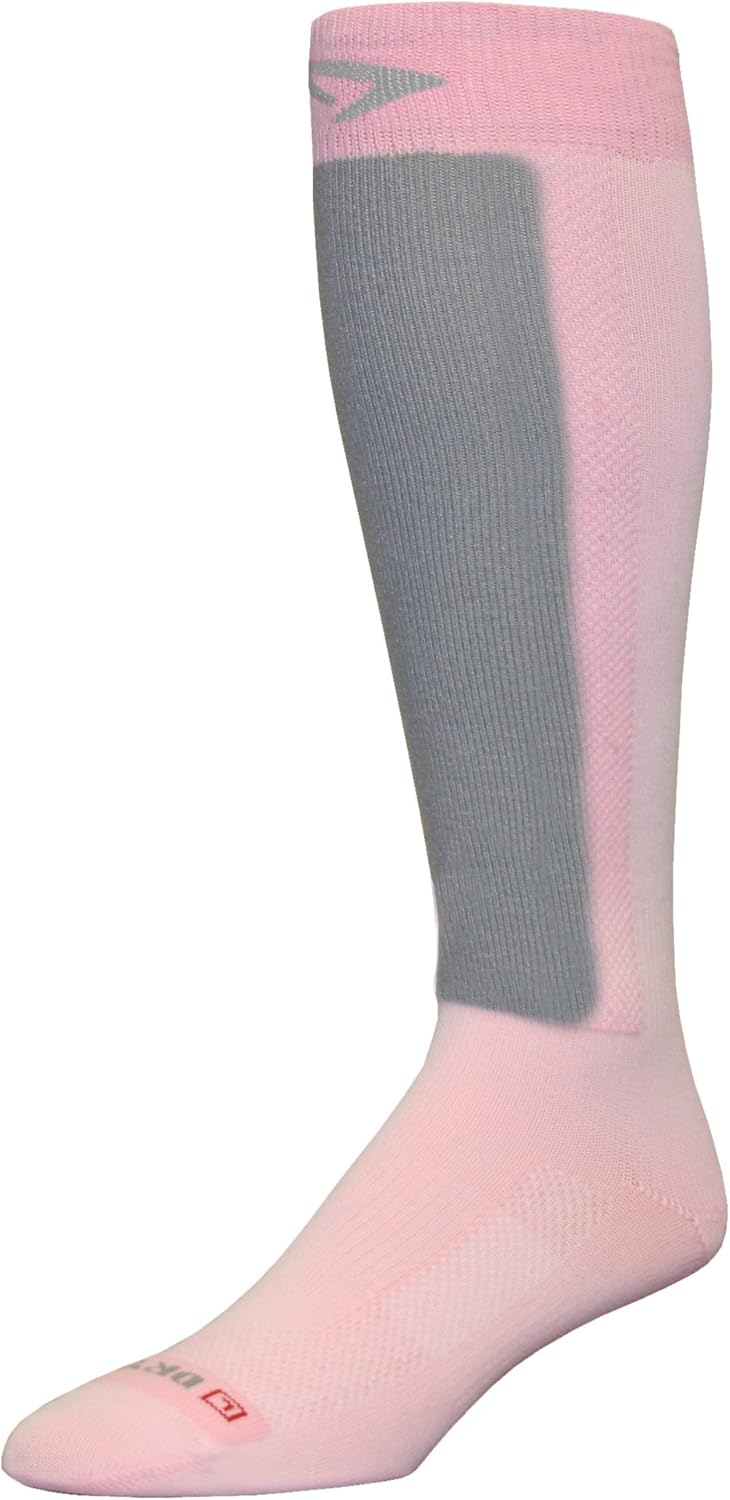 Drymax Ultra Thin Skiing Over Calf, Pink/Lt Grey, W5-7 / M3.5-5.5