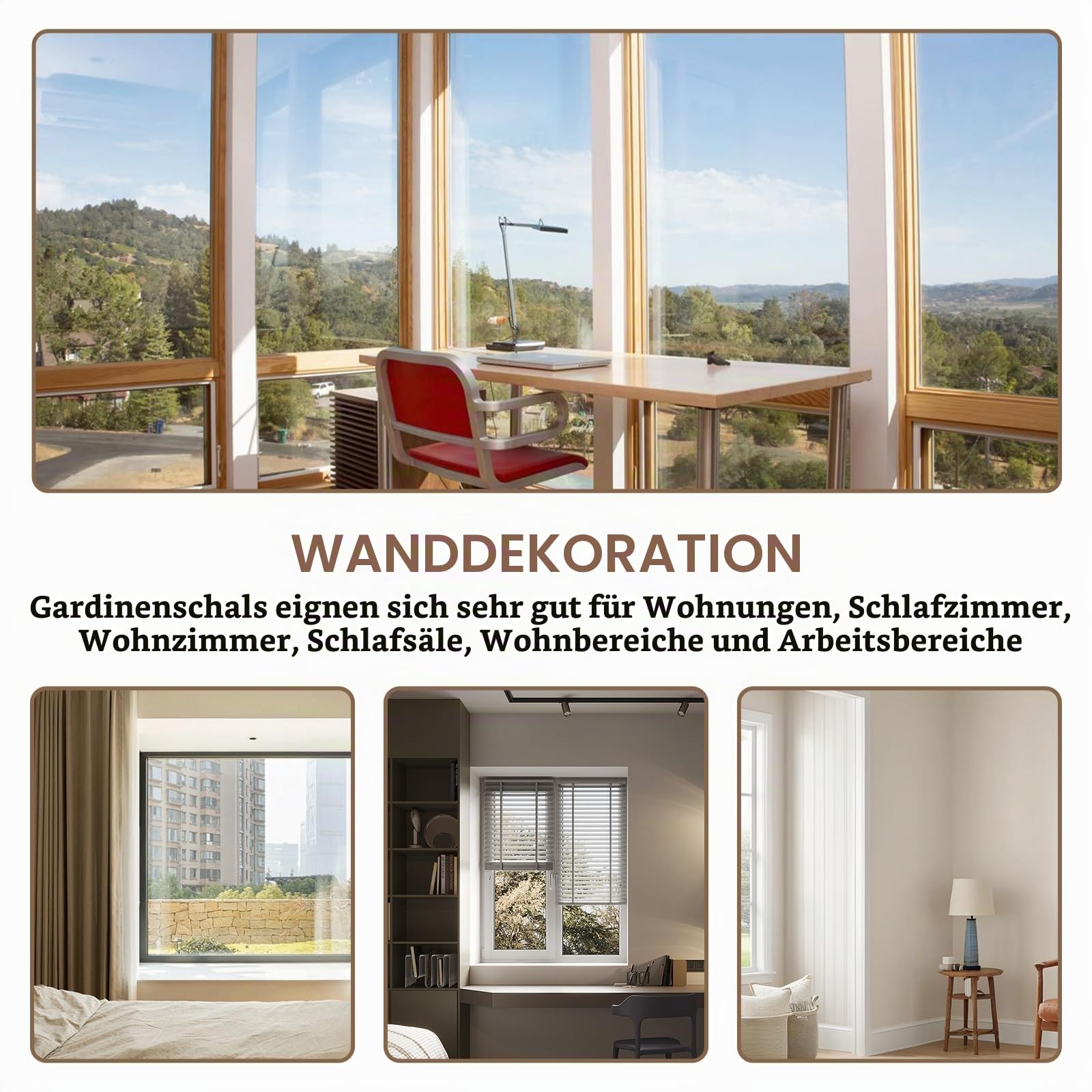 BORDEAG Makramee Vorhang 180x100cm, Boho Türvorhang und Fenstervorhang, Handgewebter Makramee Raumteiler im Bohème-Stil, Vorhang für Türen, Fenster, Wohnzimmer, Schlafzimmer oder Hochzeitsdekoration