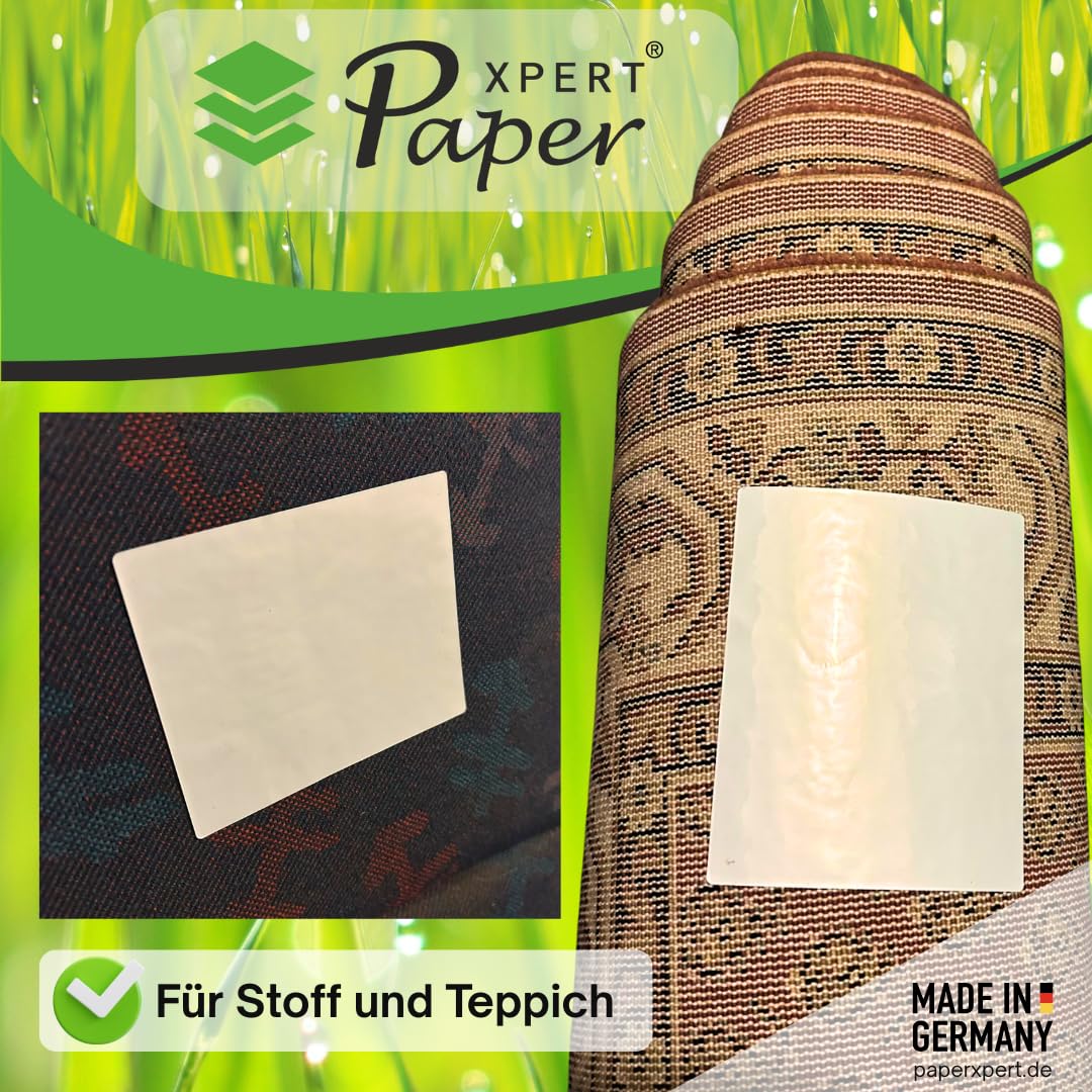 Power Etiketten Endlos 110 x 90 mm | Für Holz, Reifen, Beton uvm. | PP weiß glänzend 195 µ | Thermotransfer Industrieetiketten mit Spezialreifenkleber | 2.000 Etiketten | Made in Germany