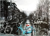 Vista 1 de The Canal, Amsterdam - Rompecabezas de 1000 piezas para adultos y niños Juego de rompecabezas de 27 x 20 pulgadas con piezas extra gruesas que se