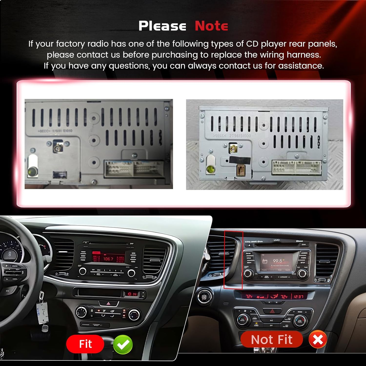 4+64GB Android 15 Car Radio for Kia Optima K5 2013 2014 2015 Wireless Carplay Android Auto, Realdio 9" 1280 * 720P in-Cell Touch Screen Car Stereo with WiFi Bluetooth5.0 GPS FM/RDS EQ Backup Camera