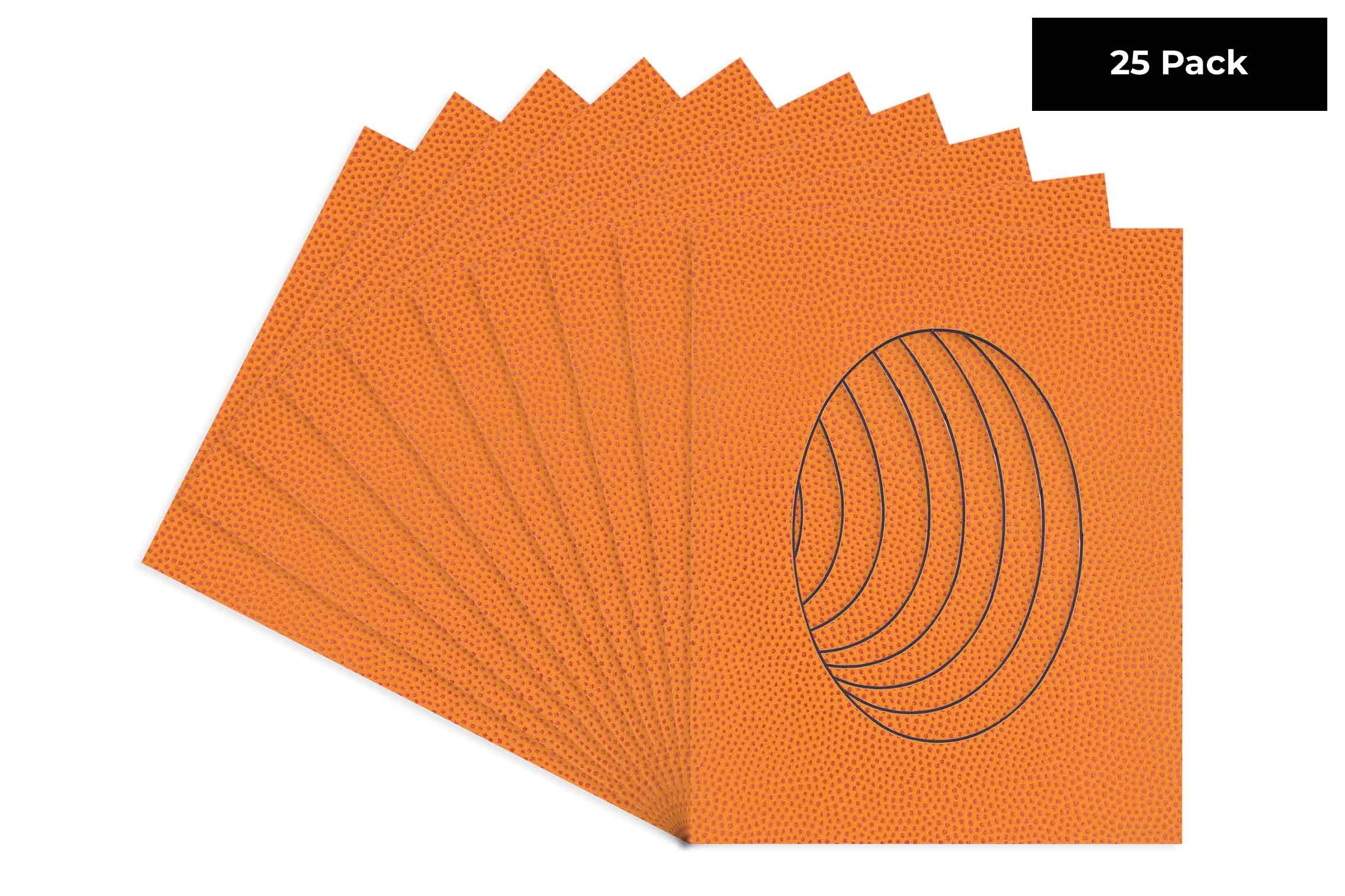 CountryArtHouse Basketball Texture Acid Free 8x10 Oval Picture Frame Mat with White Core Bevel Cut for 5x6 Pictures - Fits 8x10 Frame - Pack of 25 Matboards