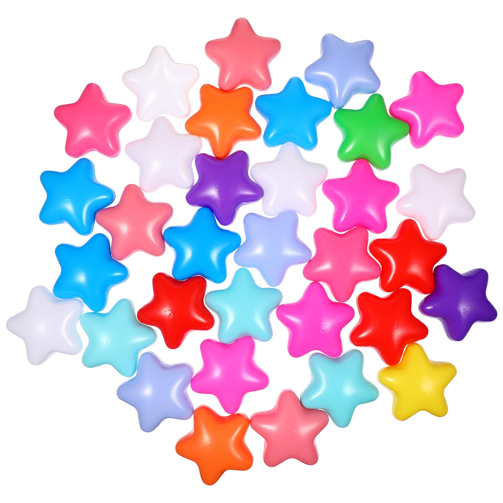 SUPVOX 100pcs Star Shaped Ocean Balls for Playtime Crush Pool Balls Playhouses and Pools and Childrens
