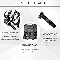 Vista 6 de Macpherson - Herramienta de compresor de resorte de puntal, 2 piezas de compresor de resorte helicoidal automotriz de servicio pesado con pasadores