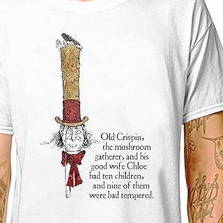 T-Shirt: The Mushroom Gatherer - W Heath Robinson | LazyCarrot (tshirt tee shirt)