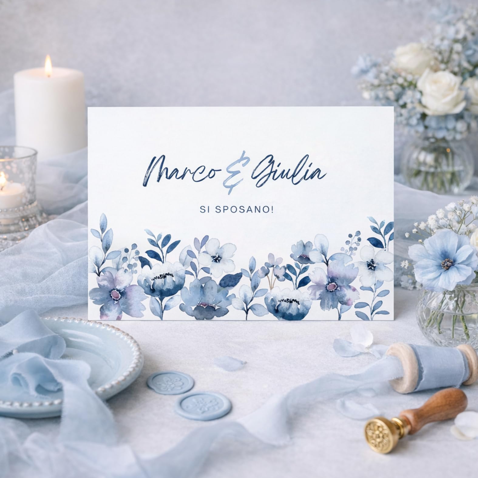 20 Pezzi Partecipazioni Matrimonio Nozze Personalizzate Moderne Eleganti con Stampa Inclusa ed Economiche con Busta, Inviti Personalizzati Vari Modelli a Tema (Modello 2)