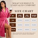 HEARTNICE Womens Hooded Fleece Robe, Soft Bathrobe for Womens, Cute Long House Coat