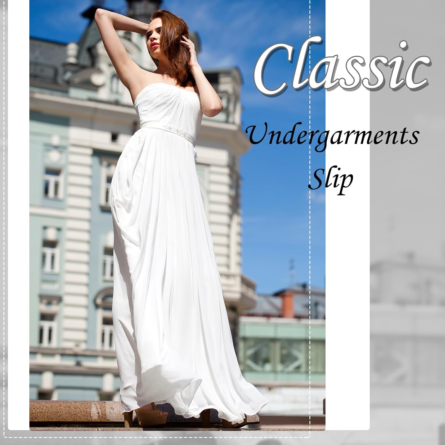 Jadive Women's Satin Half Slip Lace Long Underskirt Skirt Slip Long Slips for Dresses Lingerie Skirt - Image 5