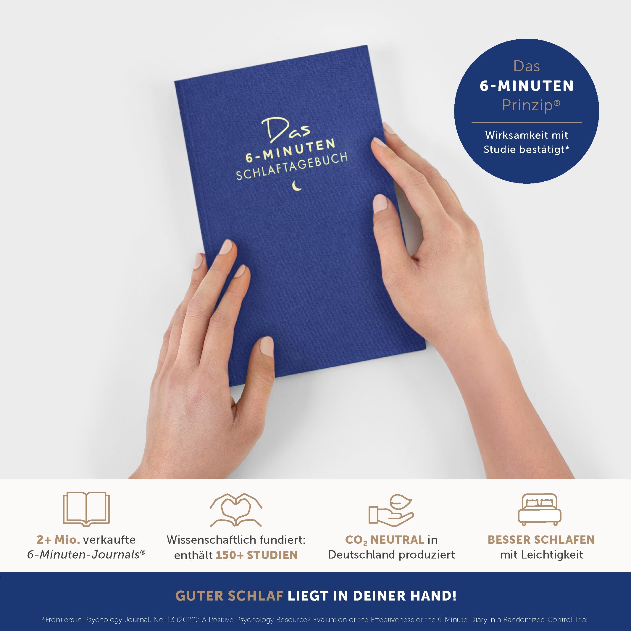 UrBestSelf 6 Minuten Schlaftagebuch - Endlich besser ein- und durchschlafen Tagebuch für Erwachsene - Das Journal Buch für den Schlaf deiner Träume