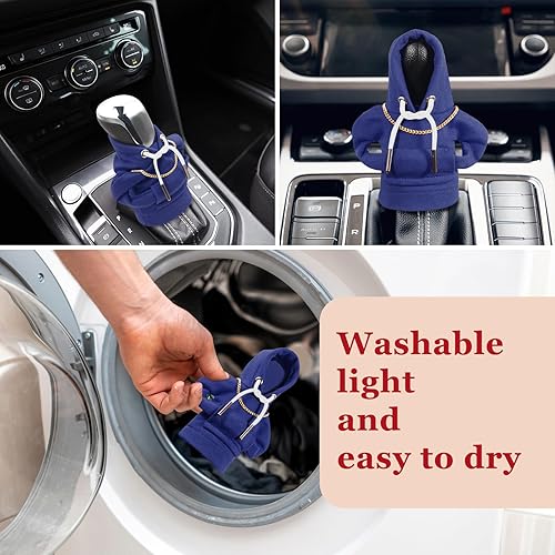 Miniatura 4 de Sudadera con capucha para palanca de cambios de automóvil, divertida perilla de palanca de cambios, suéter para invierno, decoración de accesorios