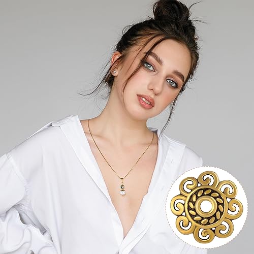 Miniatura 7 de PAGOW 300 cuentas espaciadoras de 0.315 in0.394 in0.472 in, cuentas de flores, tapas de cuentas de flores, San Valentín, cumpleaños, boda,