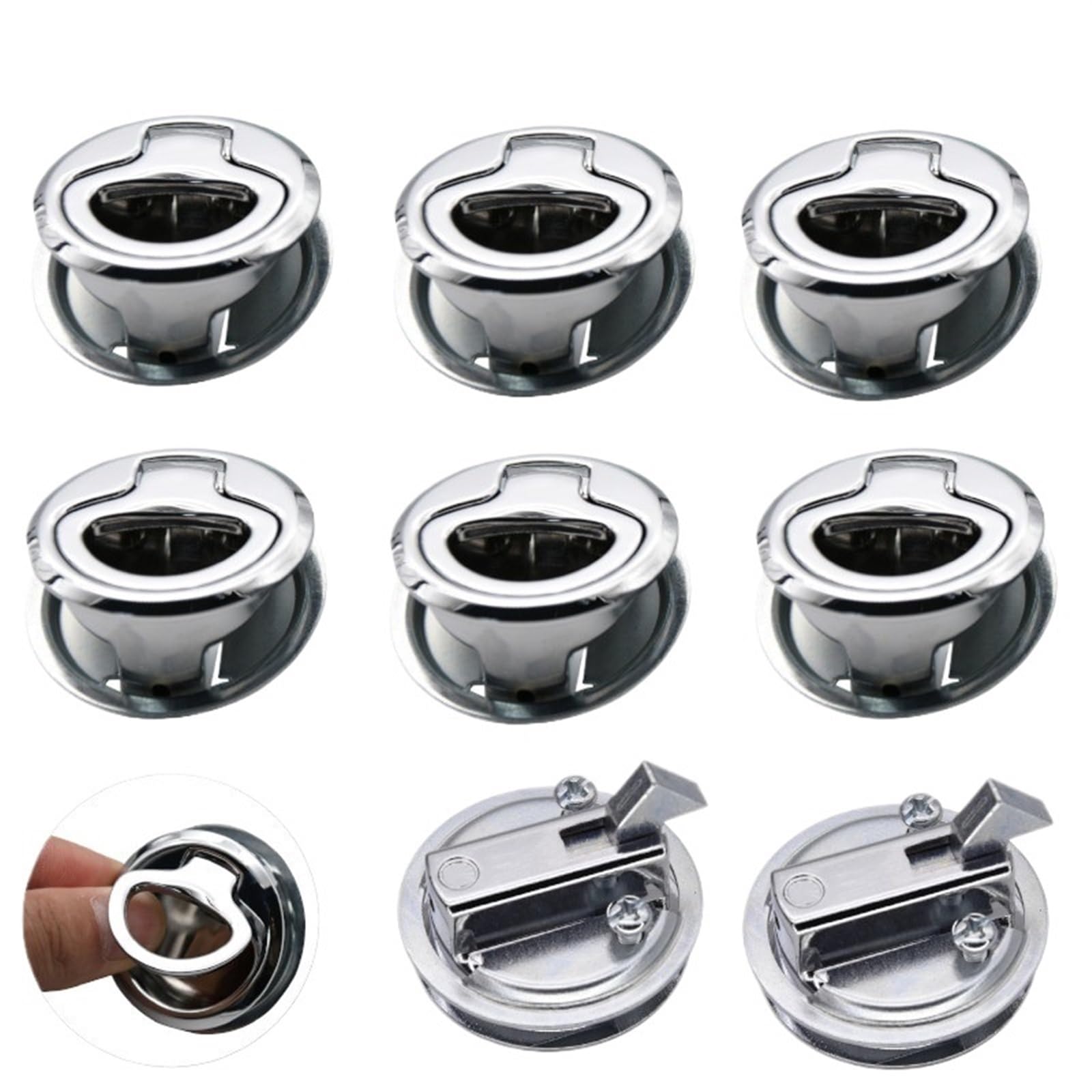 Poignée de levage de trappe en acier inoxydable pour bateau et camping-car x9