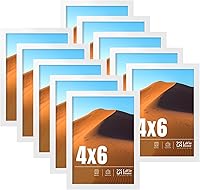 Vista 11 de LaVie Home Juego de 10 portarretratos dorados de 4 x 6 pulgadas, para fotos de 4 x 6 pulgadas, collage de marcos de fotos para galería de pared