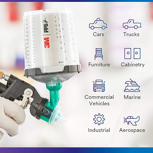 Miniatura 5 de 3M Accuspray - Recambios de boquilla de pistola de pintura para PPS 2.0, 26613, 0.0613, 0.0613, color verde, uso con sistema de pistola de