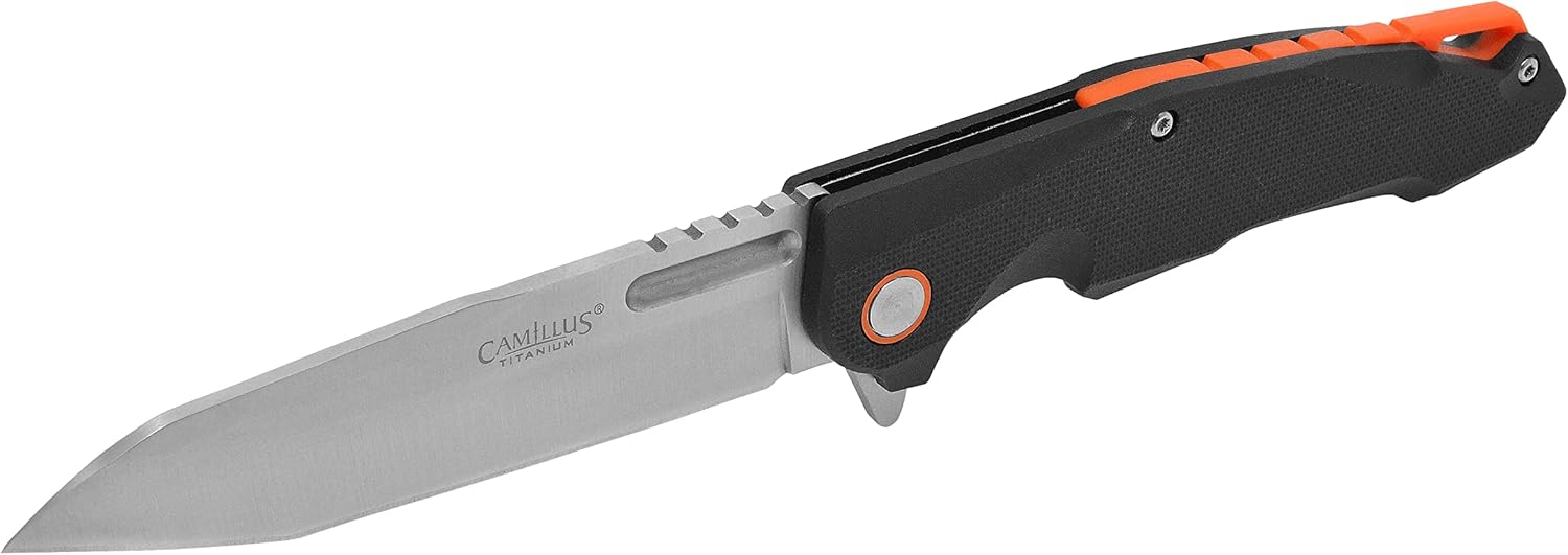 Camillus 19365 REGENT Folding Pocket Knife with Liner Lock and GFN Handle, Black, 8.6" Length