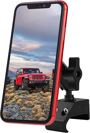 Nilkatss Dash Magnetic Phone Holder for Jeep Wrangler JL/JLU 2018-2023 & Gladiator JT 2020-2023, Super Strong N52 Magnets for Off-Road, 360 Adjustable, Compatible with MagSafe & All Smartphones