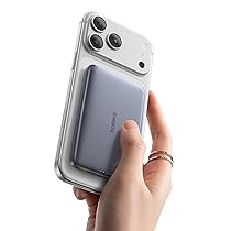 Baseus Picogo AM41 Power Bank, 10000mAh Qi2 Magsafe Powerbank 15W Wireless, Ultra Slim, Ricarica Rapida PD 27W, Magnetico Batteria Esterna per iPhone 17, 16, 15, 14, 13, 12, Grigio