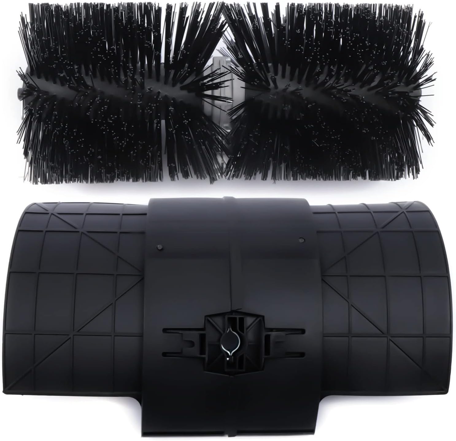 Gas Power Broom Head Sweeper - Perfect for Clean Driveways and Turf - Ideal Attachment for Walk Behind Broom - Rolling Bristle Brush for Easy Snow Removal