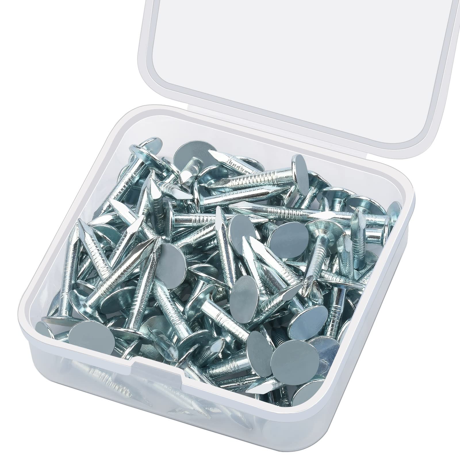 Drado 80pcs Clout Nails 20mm, Galvanised Felt Nails Roofing Nails for Securing Shed Roofs Wood Sheds Summer Houses Outdoor