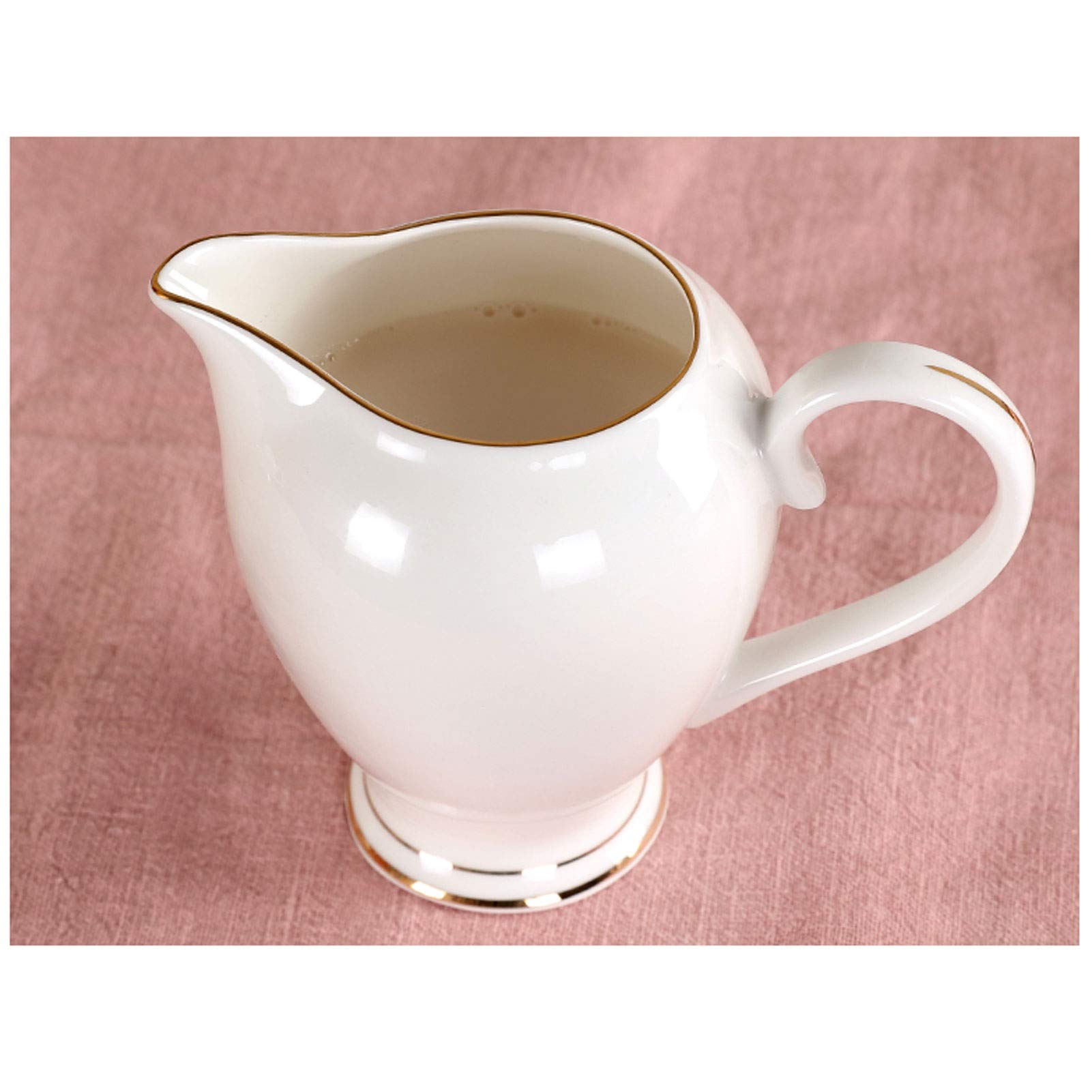 MRKU Pot à Lait, saucière, Tasse à Eau, pichet, Distributeur de crème et de café, sucrier, en céramique avec Anse, Style autrichien, pour Restaurant.