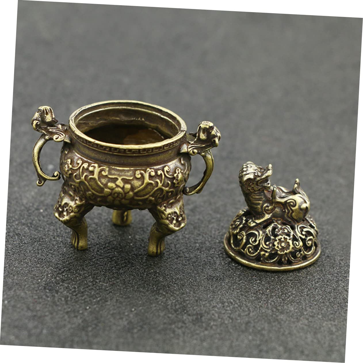 Amazon.co.jp: Happyyami シー真鍮製アンティーク香炉 貔貅デザイン