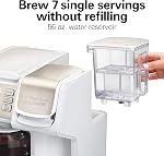 Hamilton Beach FlexBrew Trio Coffee Maker, Single Serve Pod & Grounds + 12 Cup Drip Coffee Maker, Fast Brewing, Programmable, 56 oz Reservoir, White (49917)