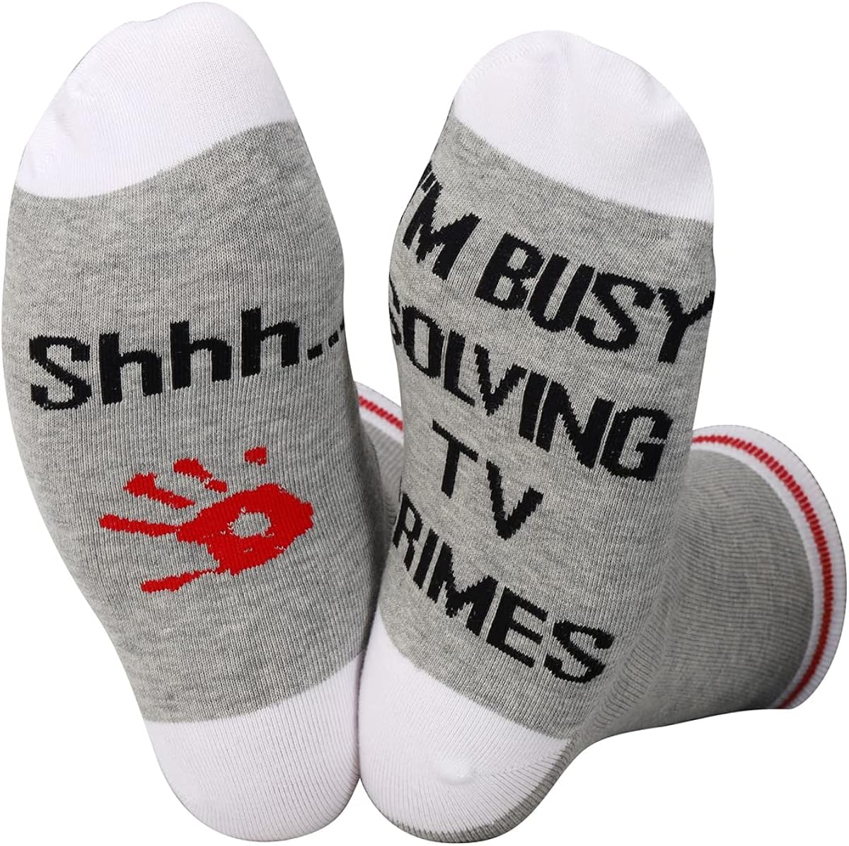 ZJXHPO Crime Junkie Sock Gift Crime Show Fan Gift Shhh.. I