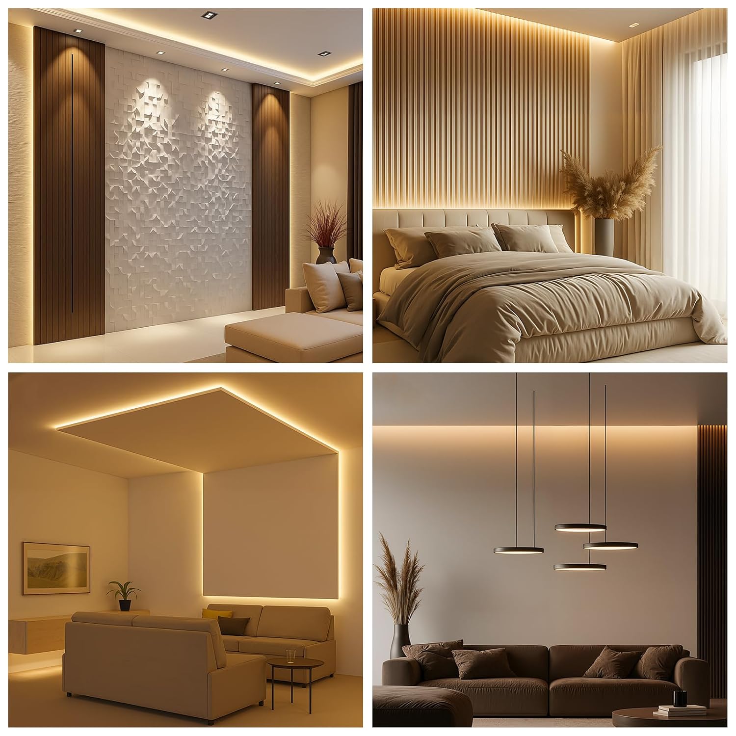 Nuanchu 10 Pack 3.3 Ft/1 M T Shape LED Aluminum Channel Plaster in Recessed White LED Strip Light Shadow Channel with Milky Diffuser, Suspended Ceiling Baseboard Edge Trim Profile