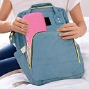 Smizzy 9 in 1 Baby Grooming Kit| for Delicate Baby Scalp and Tiny Nails |Travel Friendly Zip case | Infant Nail Clipper |New Born Nasal Aspirator| Combs| Thermometer | Brush |Girl Gift -Pink Color gallery image