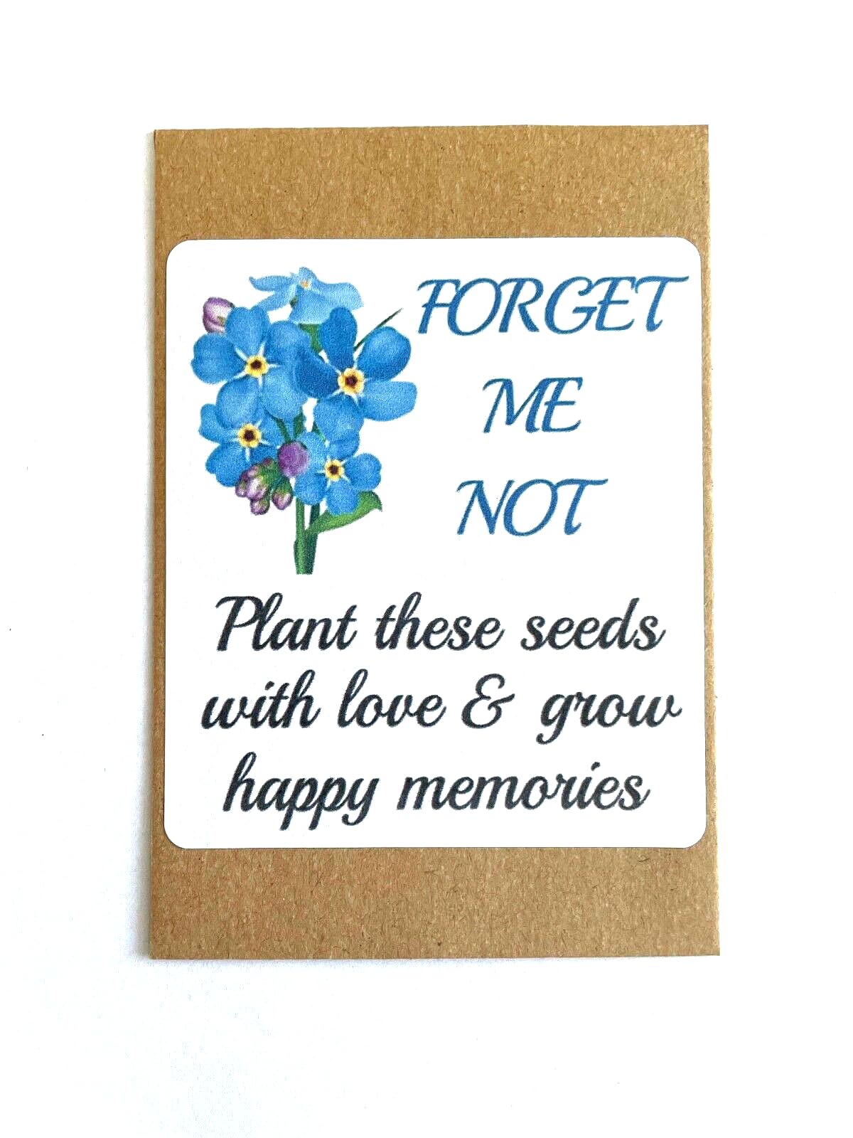 Forget Me Not Funeral Favours Memorial Remembrance Seeds (F3NP) (24)