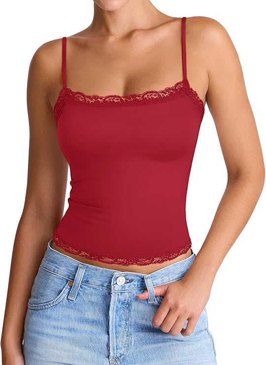 Women's Lace Cami Tank Tops (Multiple Colors) - $17.98