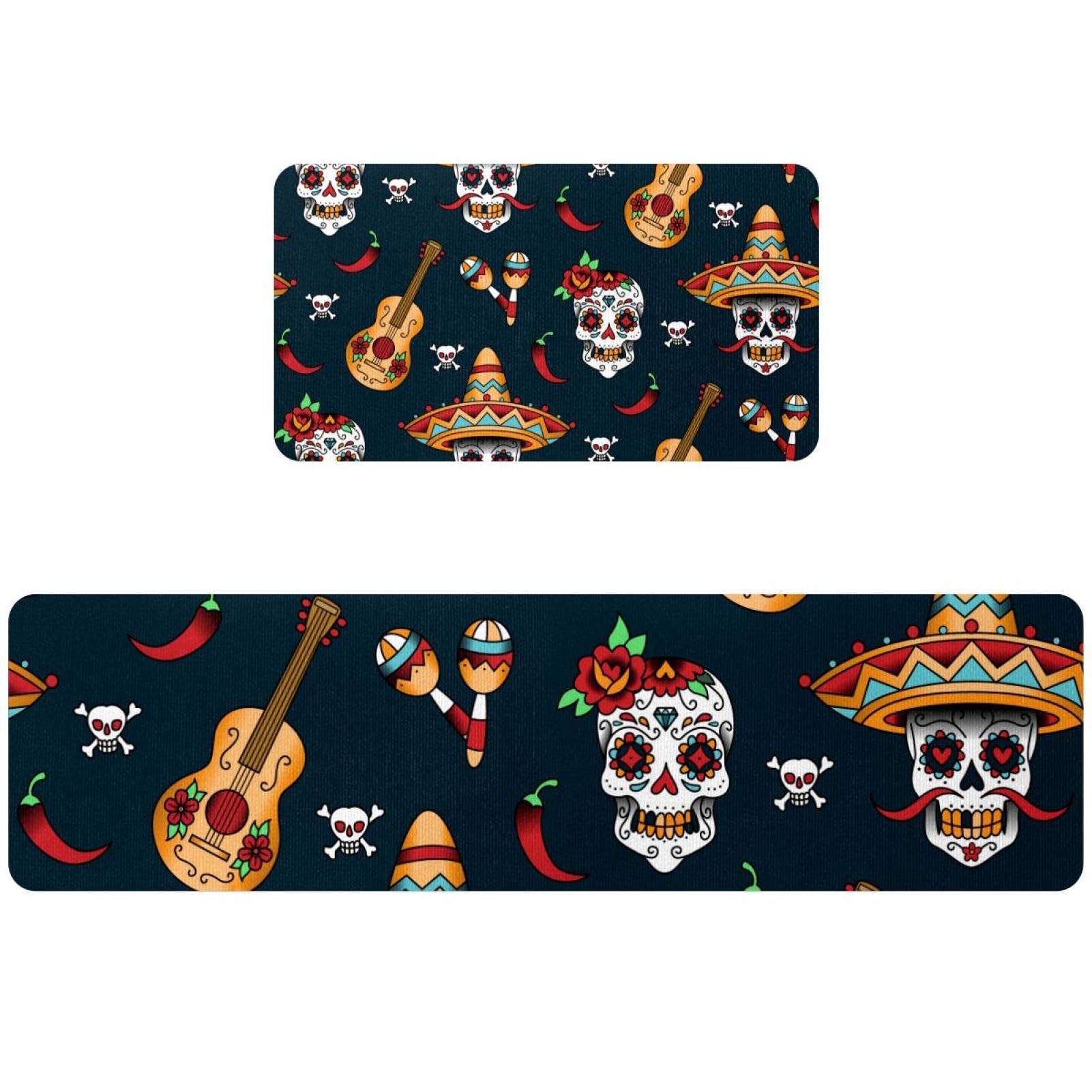 Tapete de cocina de 2 piezas transitable y absorbente para pasillos y lavandería
