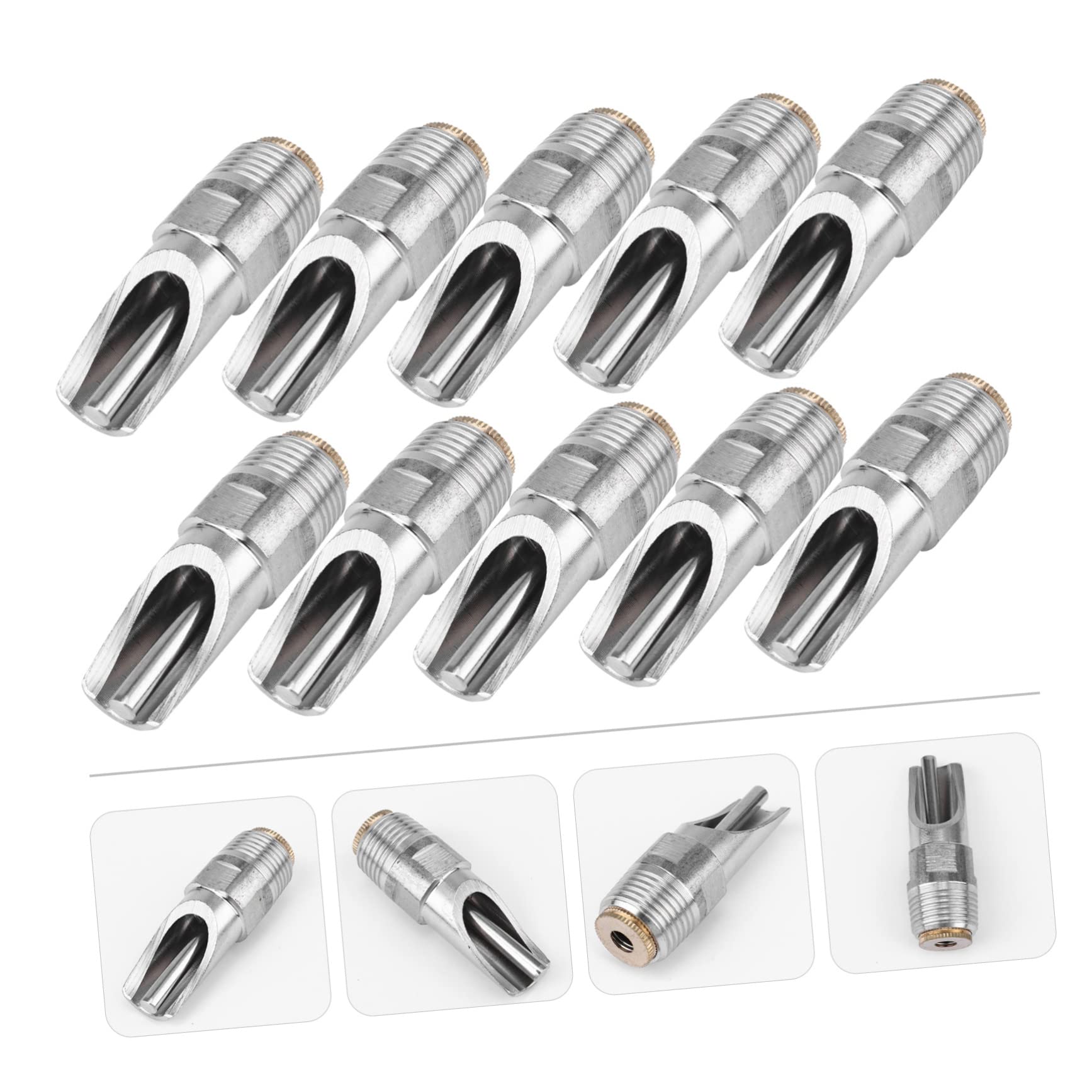 TOYANDONA Distributore Acqua Automatico per Suinetti in Acciaio Inox Resistente 10 Pezzi Capezzoli Antischizzo per Allevamento e Bestiame