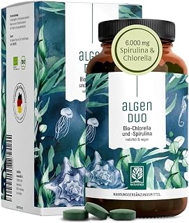 NATURTREU® Bio Spirulina & Chlorella Komplex Presslinge - 6000mg Spirulina