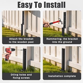 2 Pcs 30 Tall Fence Post Repair Kit
