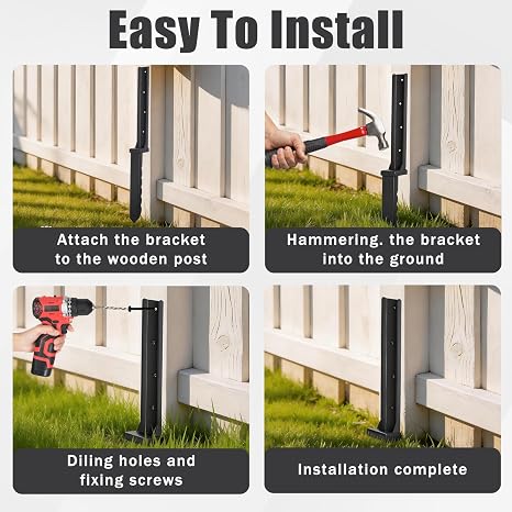 2 Pcs 30 Tall Fence Post Repair Kit