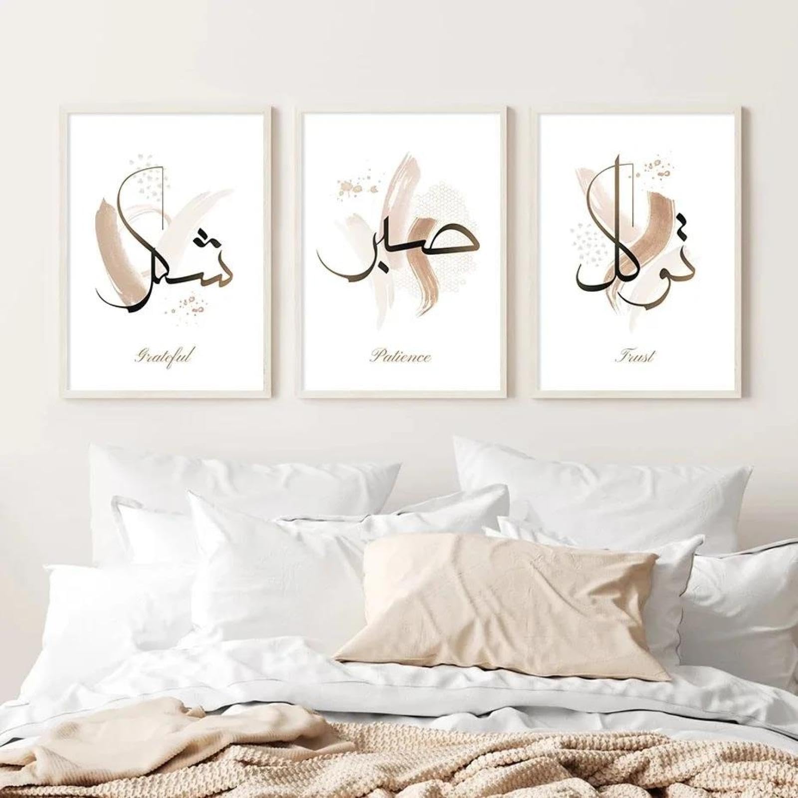 Baibexing Abstract Calligraphy Canvas Painting Posters Prints Wall Art For Living Room Home Decor 60X80Cmx3Pcs Unframed