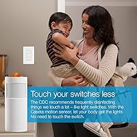 Vista 6 de Lutron Caseta - Sensor de movimiento inteligente de encendido y apagado automático para iluminación, interruptores y controles de ventiladores, sin