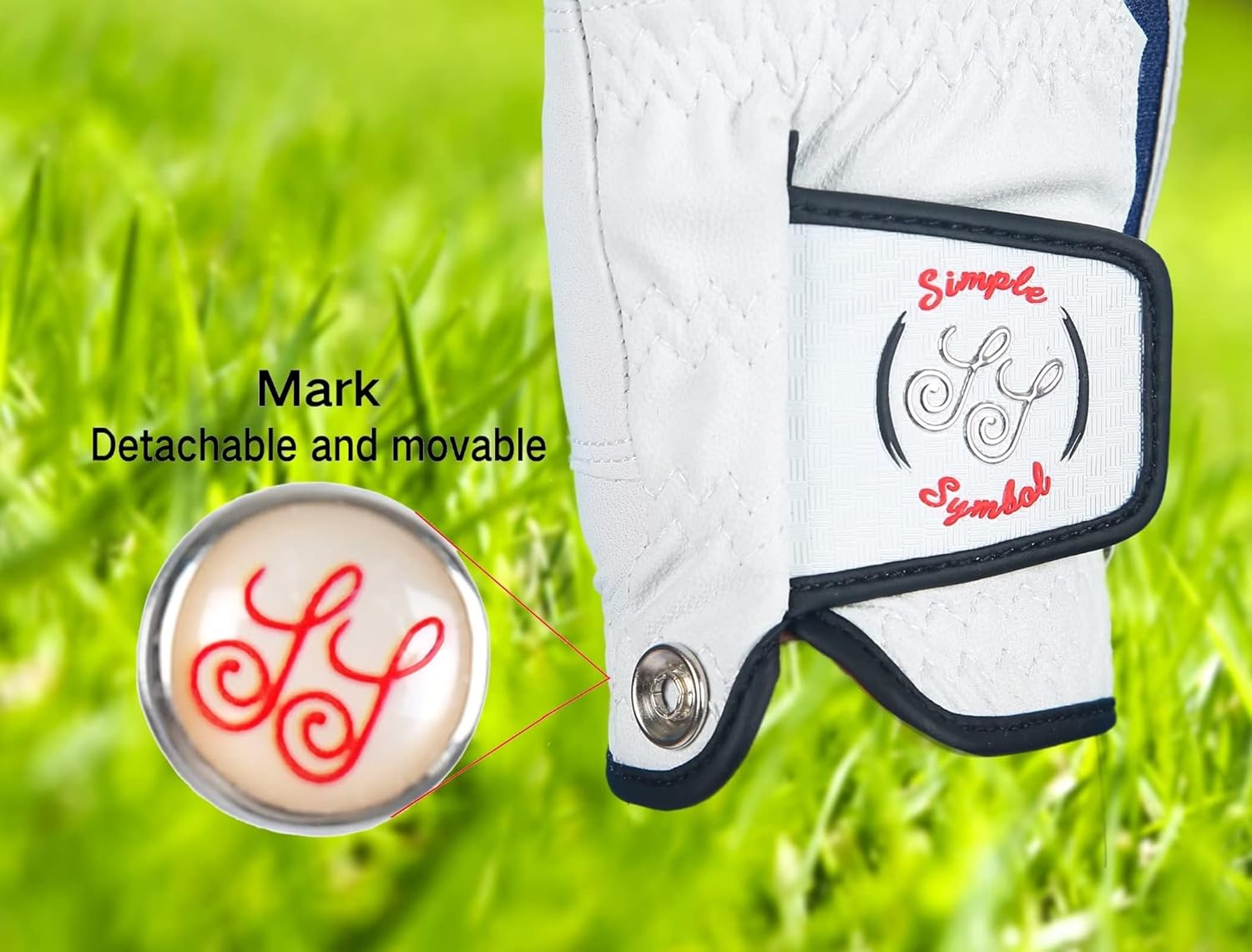 Men's Golf Glove Three Pack,Left Hand Right Hand Small/Medium/Large/XL,White Microfiber with Soft Cabretta Leather