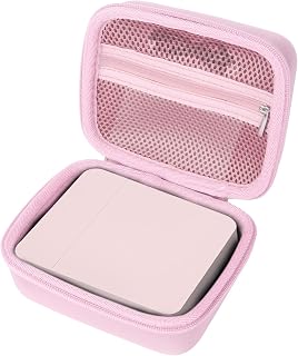 Lebakort Hard Carry Case Compatible with Nelko Photo Printer, PP01 / PP03 Color Mini Portable Printer, Travel Portable Storage Bag (Pink Case)