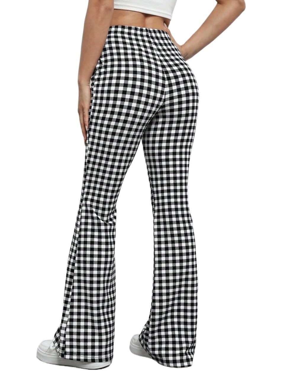 Casual Pants for Women High Waist Print Leg Pants Work Casual Pants