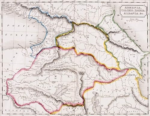 Posterazzi DPI1862751LARGE Mapa de Armenia Colchis Iberia y Albania desde el Atlas de la Geografía Antigua por Samuel Butler Publicado Londres Circa