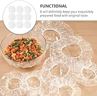 Vista 6 de Cabilock 100 fundas elásticas para almacenamiento de alimentos, reutilizables, de plástico, para platos de platos, para la familia, suministros