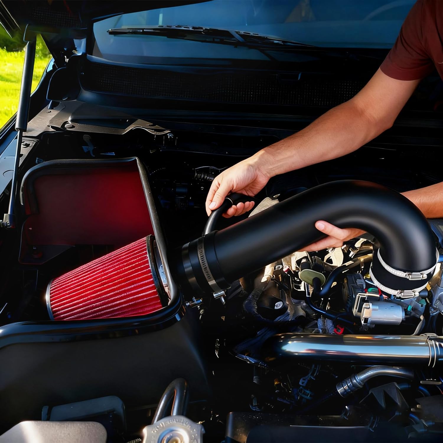 Cold Air Intake Kit Compatible with 2019-2024 Ram 1500 V8 5.7L