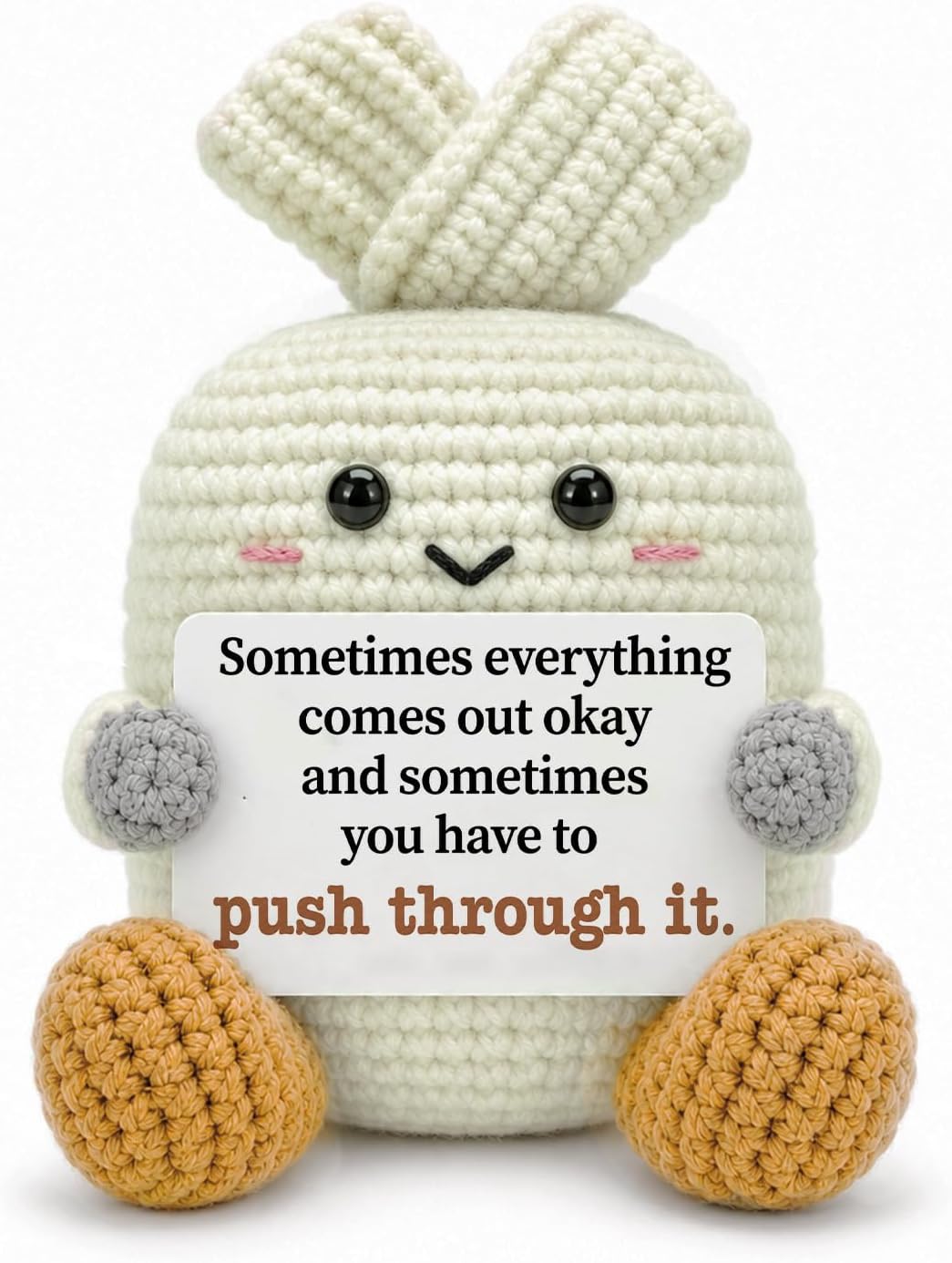 WELLBANEE Mini Encouragement Gifts for Women Men Cute Crochet Toilet Paper