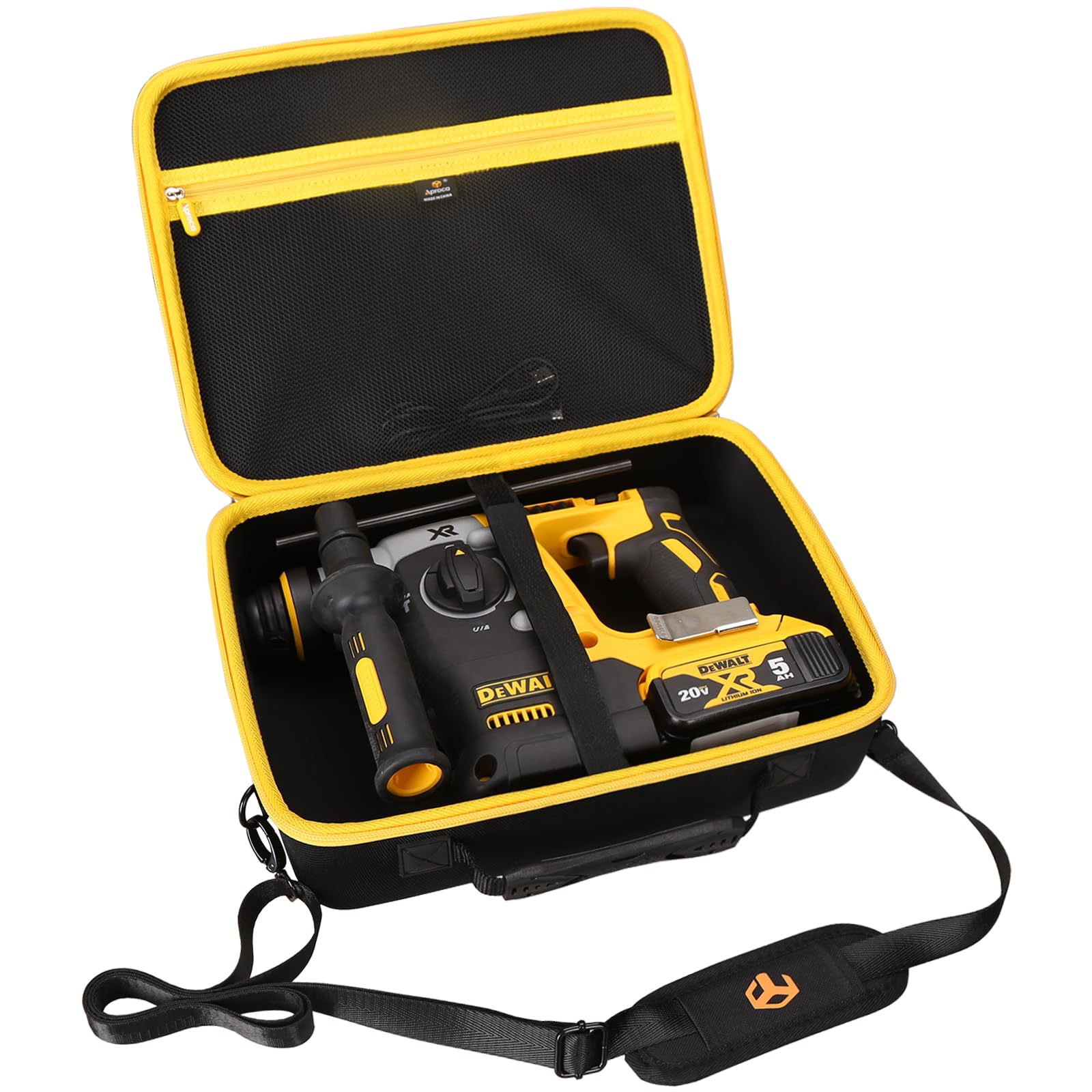 Aproca Case Compatible with DEWALT 20V MAX SDS Rotary Hammer Drill (DCH273B), Portable Storage Bag for Accessories (Case Only)