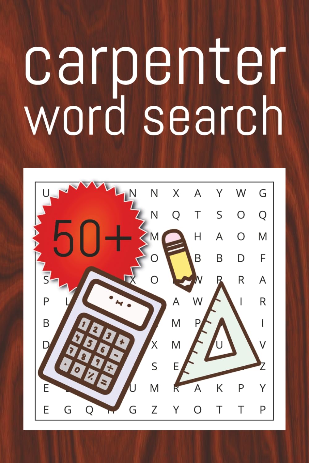 carpenter word search: Word Search Puzzle Book about carpentry: Word Searches with Easy to Read Print about Carpentry Tools, Woodworking, Joinery, ... | Gift for vacations, holidays and free time