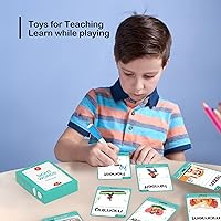 Vista 18 de WJPC 55 tarjetas, 106 tarjetas flash de alta frecuencia de primer grado, tarjetas de aprendizaje de fonética de primer grado para niños de 5, 6, 7