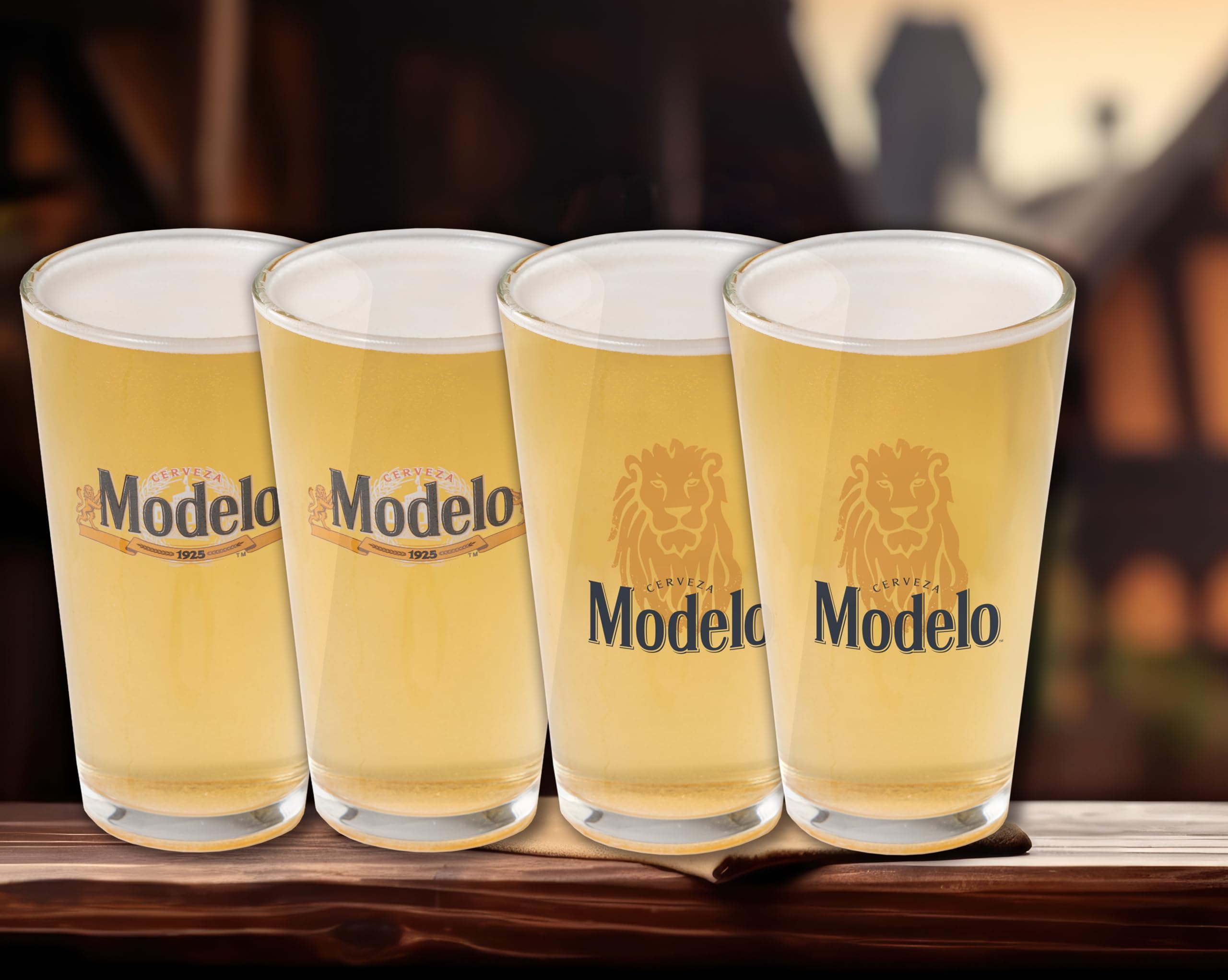 Modelo Beer Glasses - Set of 4 -8